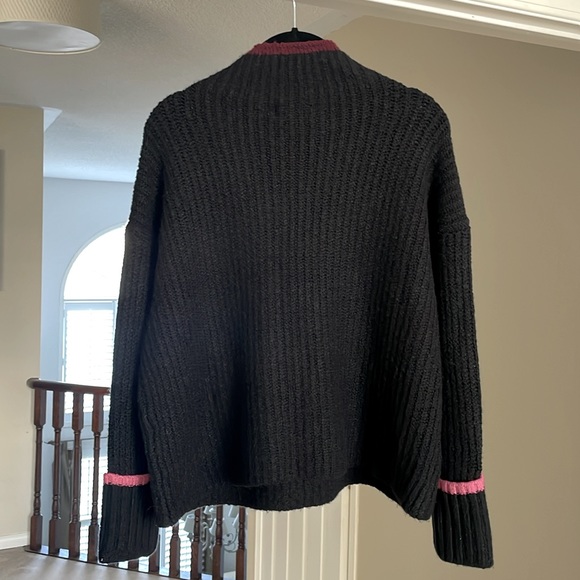 Anthropologie The Maeve Mock-Neck Color-Tipped Sweater M nwt - Picture 5 of 13